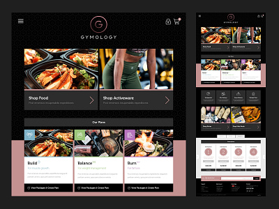 Gymology - Home Page design ecommerce home page home page design ui website website design