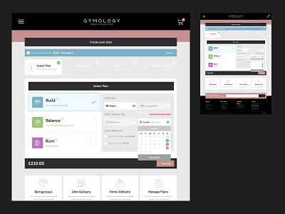 Gymology - Create Account - Step 1 design ecommerce ui website website design