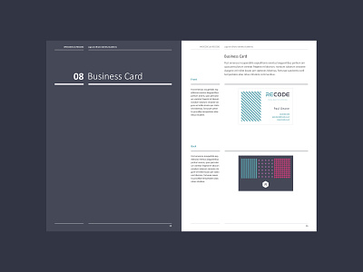 Recode - Brand - Business Card brand brand identity branding business card
