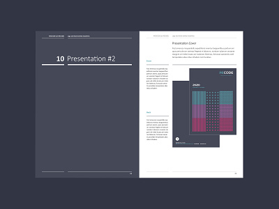 Recode - Brand - Brochure Cover 2 brand brand identity branding brochure brochure design