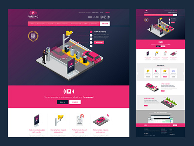 PAYG Parking - Home Page brand brand identity branding ui website website design