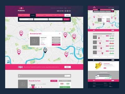 PAYG Parking - Directory brand brand identity branding design ui website website design