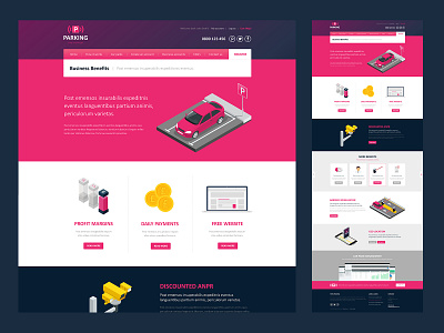 PAYG Parking - Benefits brand brand identity branding design ui website website design