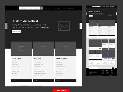 Wireframe Example 1 ui website design wireframe