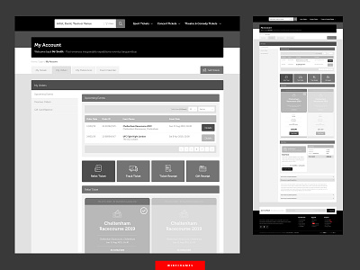 Wireframe Example 2 ui website website design wireframe