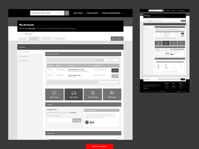 Wireframe Example 3 ui website website design wireframe