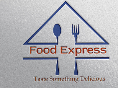 Logo Mockup Food Express adobe illustrator adobe photoshop brand identity branding creative design graphicdesign illustration mockup