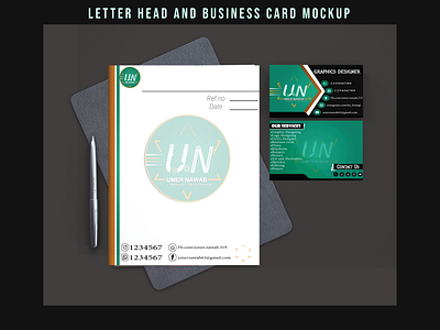 Letterhead and Business card adobe illustrator adobe photoshop brand identity branding design illustration letterhead logo ui ux vector