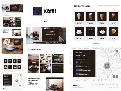 Coffee shop Landing page design branding design graphic design illustration ui ux vector