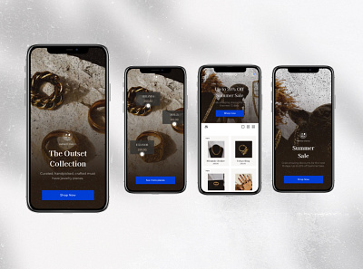 Jewelry shop mobile app design design ui ux