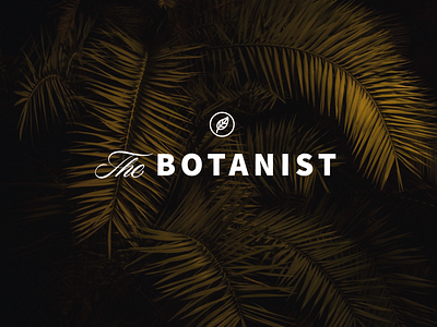 The Botanist design lettering lettering design logo logo design plants