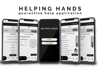 Helping Hands | Case Study hackathon mobile app design ux uxdesigner