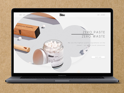 Bite Toothpaste Bits Landing Page landingpage uidesign uxdesign webdesign