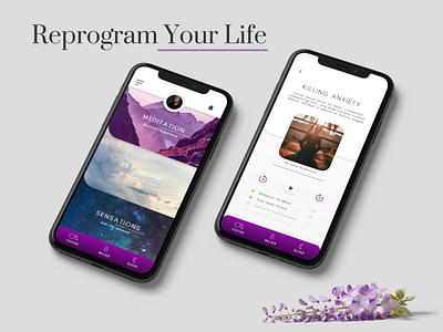 Meditation App appdesign mobileappdesign uidesign uxdesign