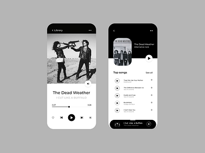 Music player clean design design mobile app mobile player music music app music player ui ux