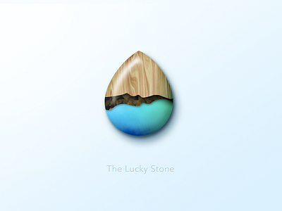 The lucky stone photoshop stone wood