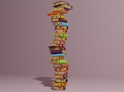 Books 📚 3d art 3d modeling blender book books lowpoly