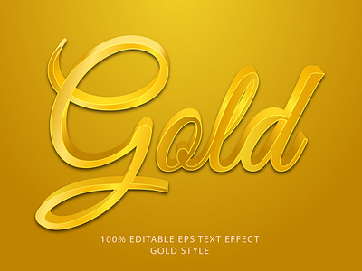 Gold Text Effect Style