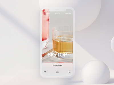 Nude Glass Mobile App #1 app blur clean detail glass interface minimal mobile nude glass product product app sedef sedef dilek ui ux