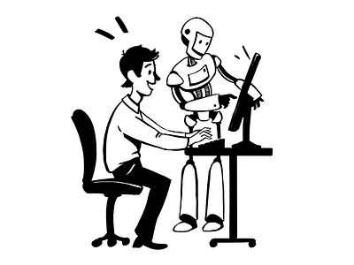 Illustrations for book on AI and robotics