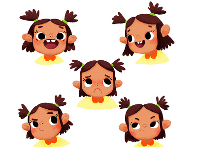 Emotions character character design child childrens book illustration prostora