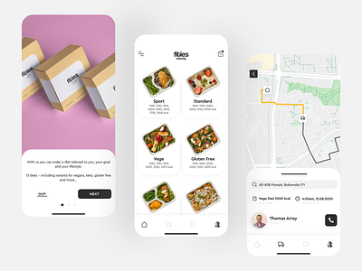 fities catering - food delivery app app delivery app design food app ios app mobile mobile ui ui uiux uiuxdesign