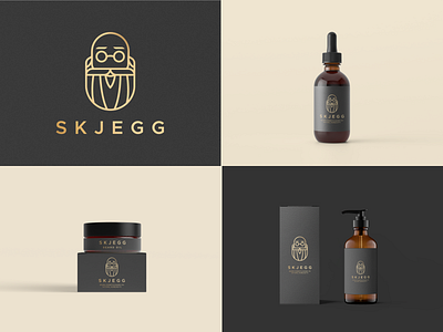 SKJEGG - Beard Styling Cosmetics branding branding and identity branding concept design identity logo logo design logodesign logotype mockup mockup design