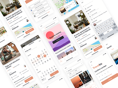 Travelics - Booking app app appdesign branding design figma illustration mobile mobile ui ui uiux ux web webdesign