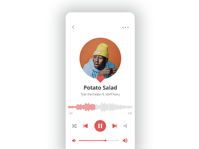 #DailyUI 009 Music Player app daily ui dailyui design mobile mobile ui music music app music player ui