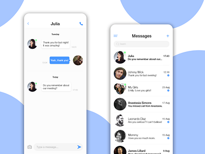 #DailyUI 013 Messaging App