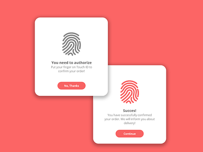 # DailyUI 016 app authorization dailyui design fingerprint mobile mobile ui ui