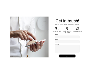 #DailyUI 028 Contact Us