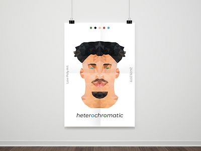 Low Poly Poster design illustration low poly lowpolyart poster poster art poster design typography vector
