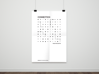 Connection design illustration poster poster art poster design typography vector