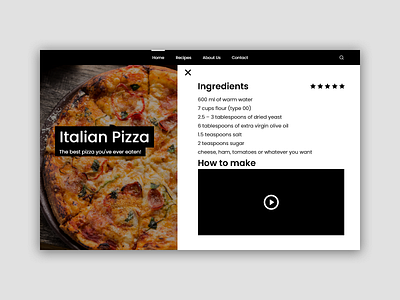 #DailyUI 040 Recipe