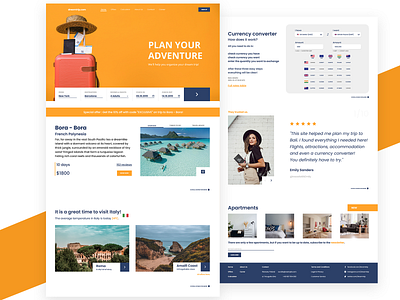 Dreamtrip Concept adobe xd design flight travel travel agency traveling typography ui webdesign website