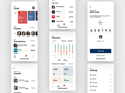 Wallet App concept adobe xd app design mobile mobile ui typography ui uiux ux wallet wallet app