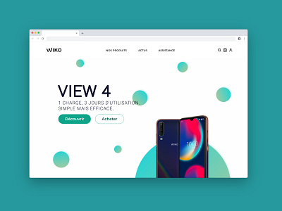 Wiko | Phone Page Concept design e shop ecommerce frontend interface landing landing page ui ux web web design wiko