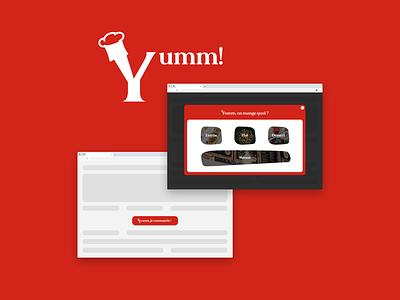 Yumm | Restaurant’s website add-on for online ordering add on branding design interface logo restaurants ui ux website website design