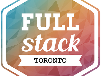 Full Stack Toronto Logo hipster logo polygon rainbow