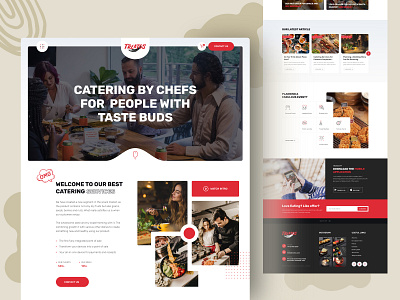 Treatos landing page concept 02 🔥 Restaurant 🔥