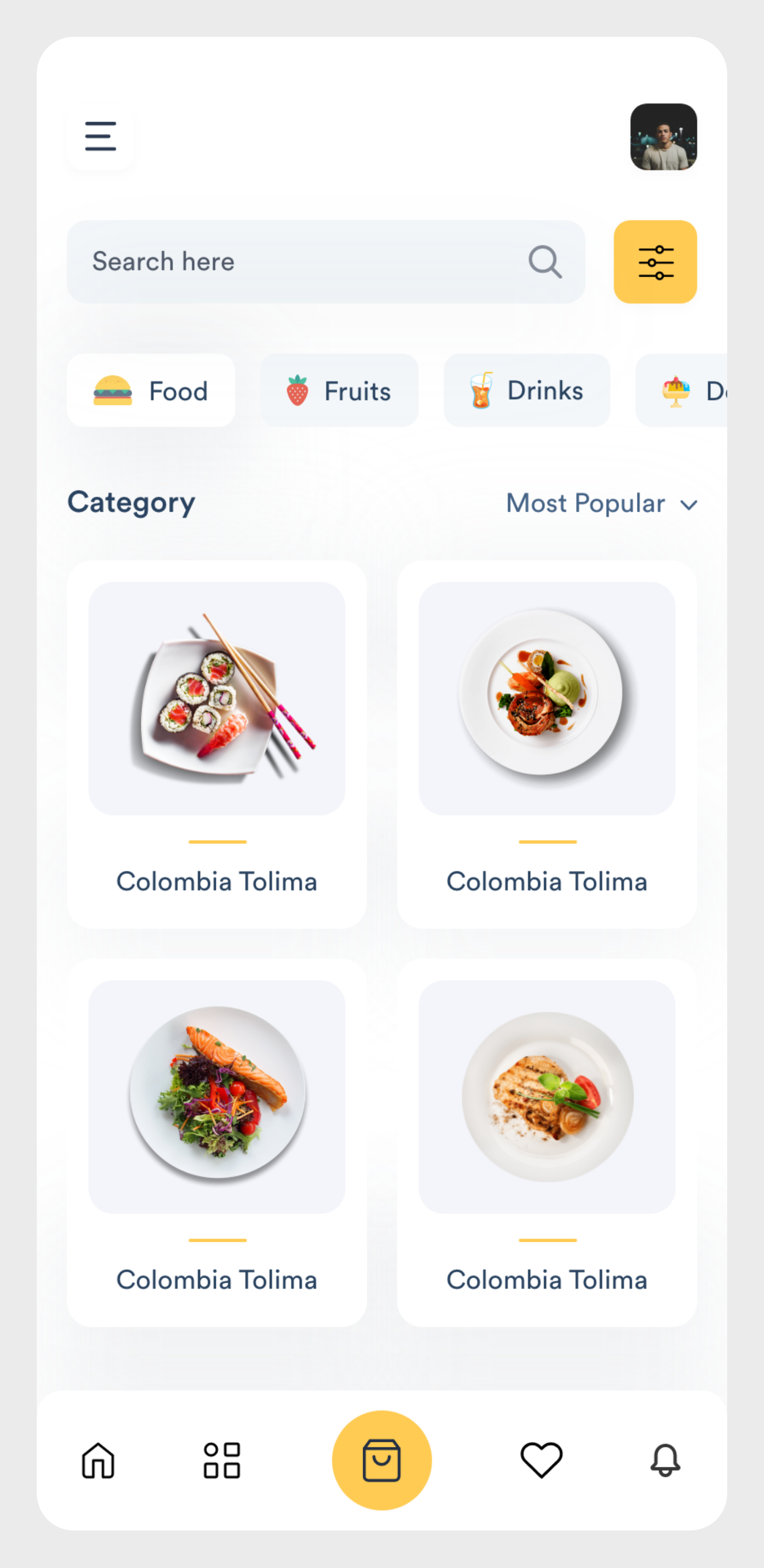 Restaurant App Design by Ankhi Das on Dribbble