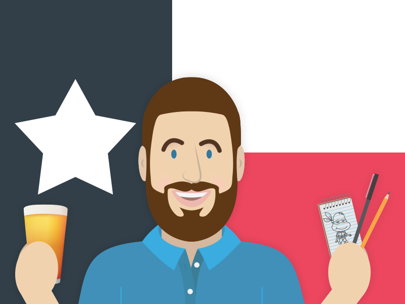 Craft beer, Texas and Drawing craft beer texas texas flag beer drawing doodle sketch sketchbook pencil pen lone star state illustration