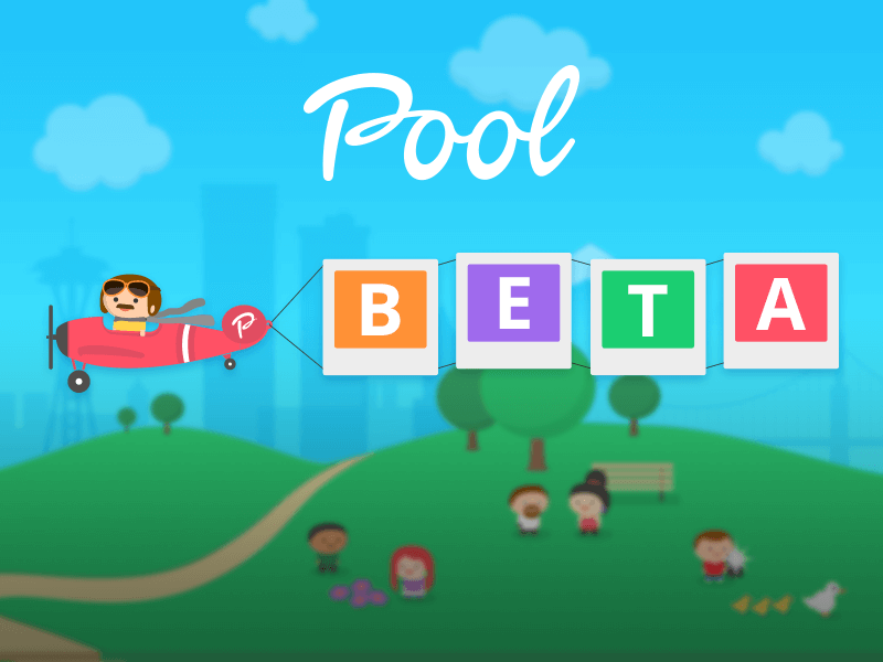 Pool - Beta iphone android app illustration sharing photos photo sharing mediafire pool