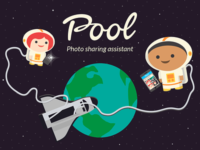 Pool - Global launch android app global illustration iphone mediafire photo sharing photos pool sharing