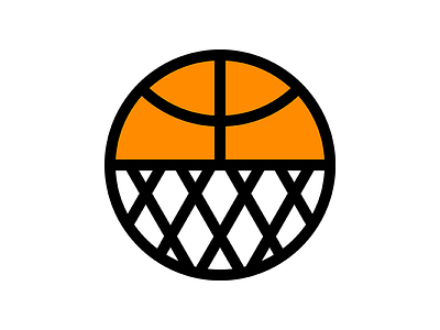 Houston Basketball Icon basketball hoop houston icon illustration net sports