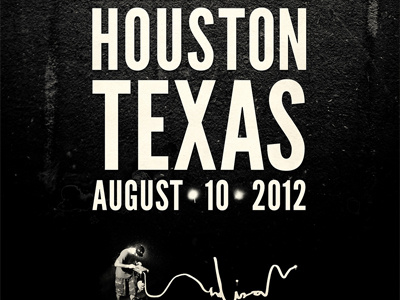 Edison - Concert Poster - Fitzgerald's - Houston, Texas autograph concert poster design edison fitzgeralds houston music signature texas typography