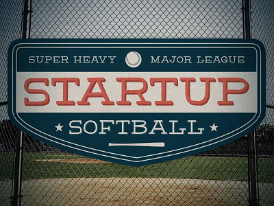 Startup Softball Logo baseball home run logo softball sports startup vintage