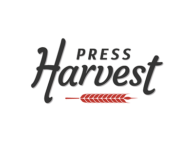 Press Harvest Logo design grain harvest logo los angeles press talent scouts