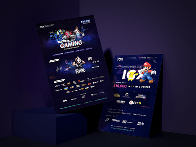 E-Sports Event Flyer branding concerts design e-sport event branding flyer gaming print